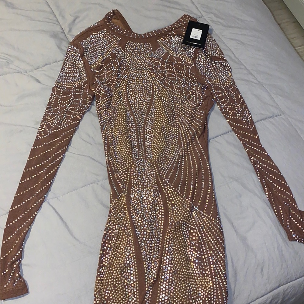 Fashionnova “Savannah Embellished” mini dress